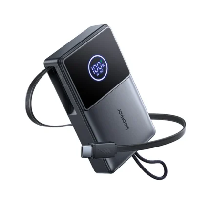 JOYROOM JR-PR1 22.5W باوربانك بسلك مدمج قابل للسحب 10000mAh أسود