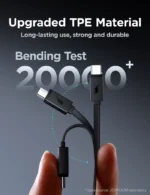 ⁦JOYROOM JR-PR1 22.5W باوربانك بسلك مدمج قابل للسحب 10000mAh أسود⁩ - الصورة ⁦3⁩