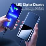 ⁦باور بانك سلكي جوي روم QC 3 ، سعة 30000 مللي امبير ، عدد 3 منفذ ، اسود - JR-QP193⁩ - الصورة ⁦7⁩