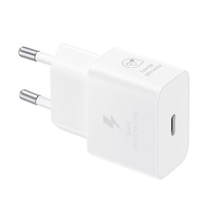 شاحن سامسونج أصلي 25 وات + كابل Type-C إلى Type-C (يدعم الشحن فائق السرعة)