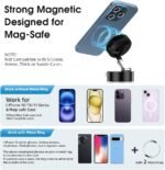 ⁦حامل موبايل مغناطيسي للسيارة والمكتب - دعم MagSafe وقاعدة شفط قوية⁩ - الصورة ⁦4⁩