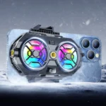مبرد الموبايل RS17 بمروحتين وإضاءة RGB