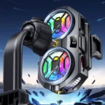 مبرد الموبايل RS17 بمروحتين وإضاءة RGB