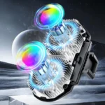 مبرد الموبايل RS17 بمروحتين وإضاءة RGB